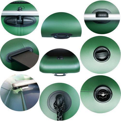 Надувная лодка Ладья ЛТ-250ЕСТ ПВХ 2-х местная/гребная с транцем/реечное дно - фото 5