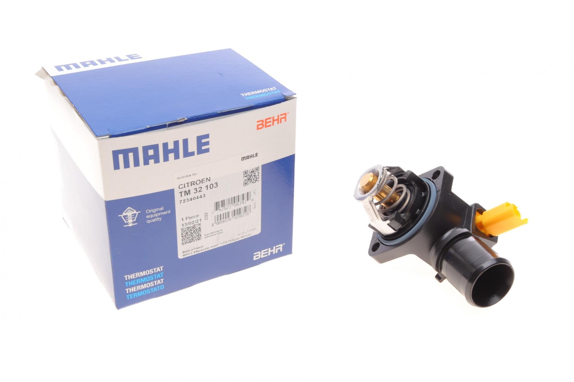 Термостат Mahle для Citroen Nemo/Peugeot Bipper 1.4 08- 103 °C TM 32 103