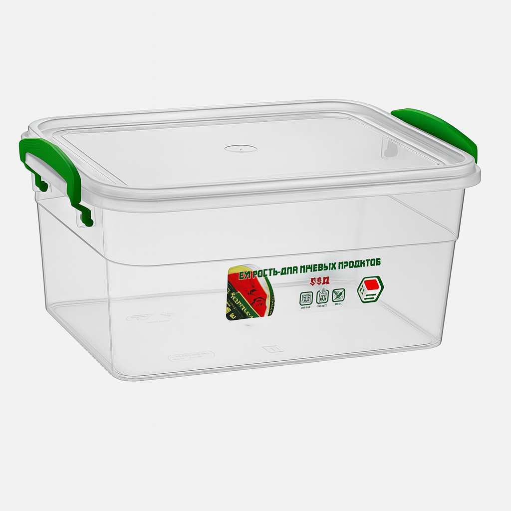 Контейнер пищевой с ручками Stenson NP-55 17,8х25х12,4 см 3,5 л (550245)