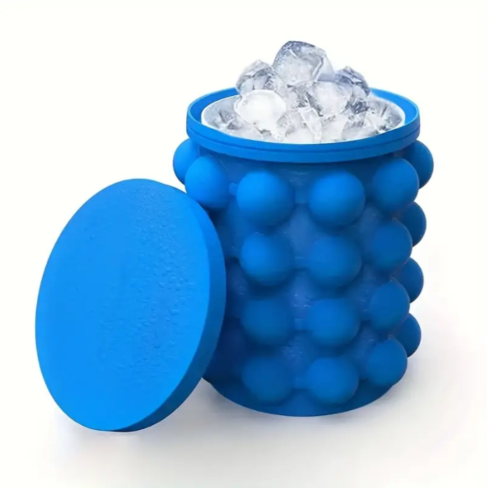 Форма для льоду силіконова Ice Cube Maker Genie Синій - фото 4 Форма для льоду силіконова Ice Cube Maker Genie Синій - фото 4