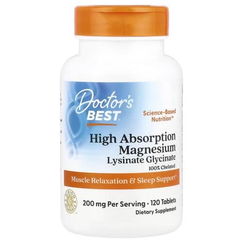 Магний Doctor Best High Absorption Magnesium 100 мг 120 табл. (DRB-00025)