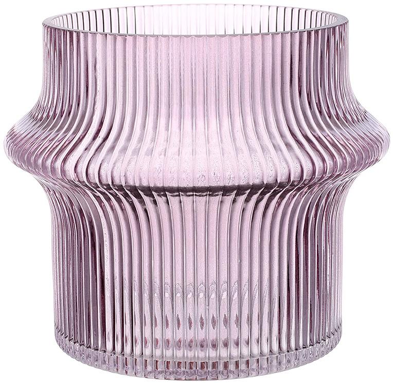 Ваза стеклянная Ariadne Cosmic 14х16 см Пурпурный