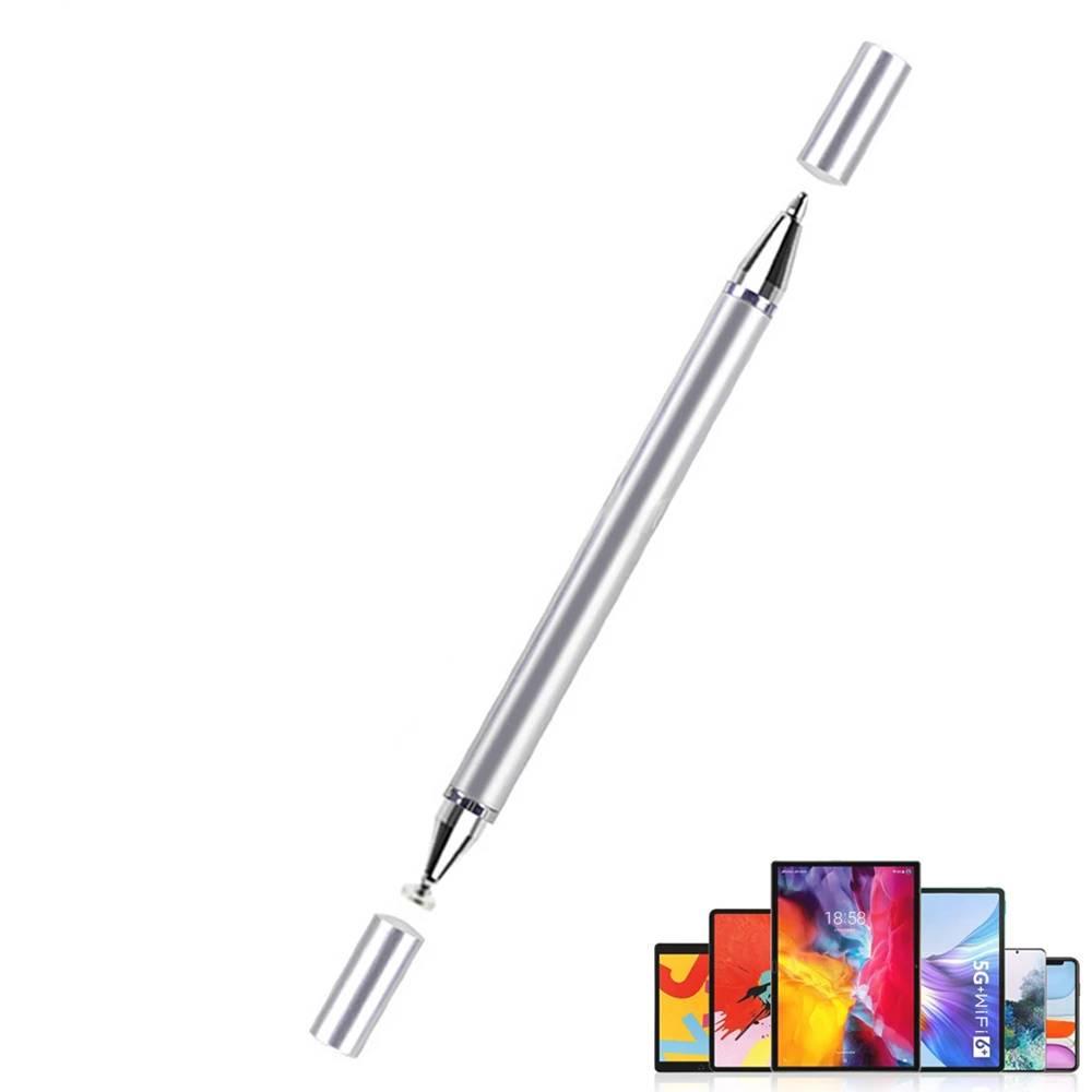 Стилус двосторонній для малювання 2в1 Сріблястий (2102748373) - фото 5