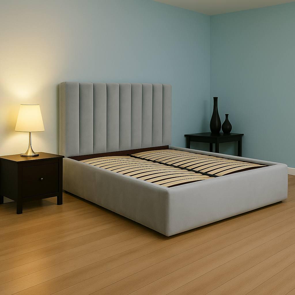 Кровать Suenos Ondulado Basico 160х200 см Lili 94 Серый (33410011-94) - фото 4