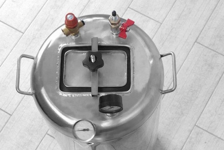 Автоклав газовый UTEHO ГУД-40 нержавейка 55 л 40 банок/0,5 л (843021949) - фото 2 Автоклав газовый UTEHO ГУД-40 нержавейка 55 л 40 банок/0,5 л (843021949) - фото 2