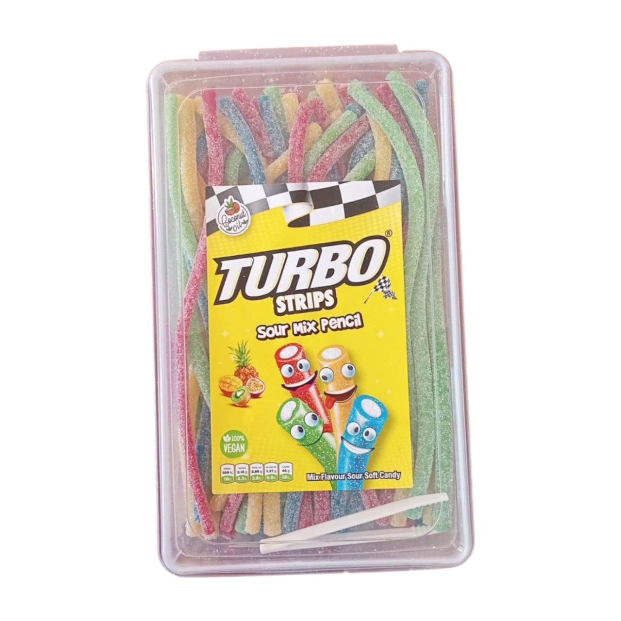 Мармелад жувальний Turbo Strips Mix Pencil кислі 1200 г (00000006437)