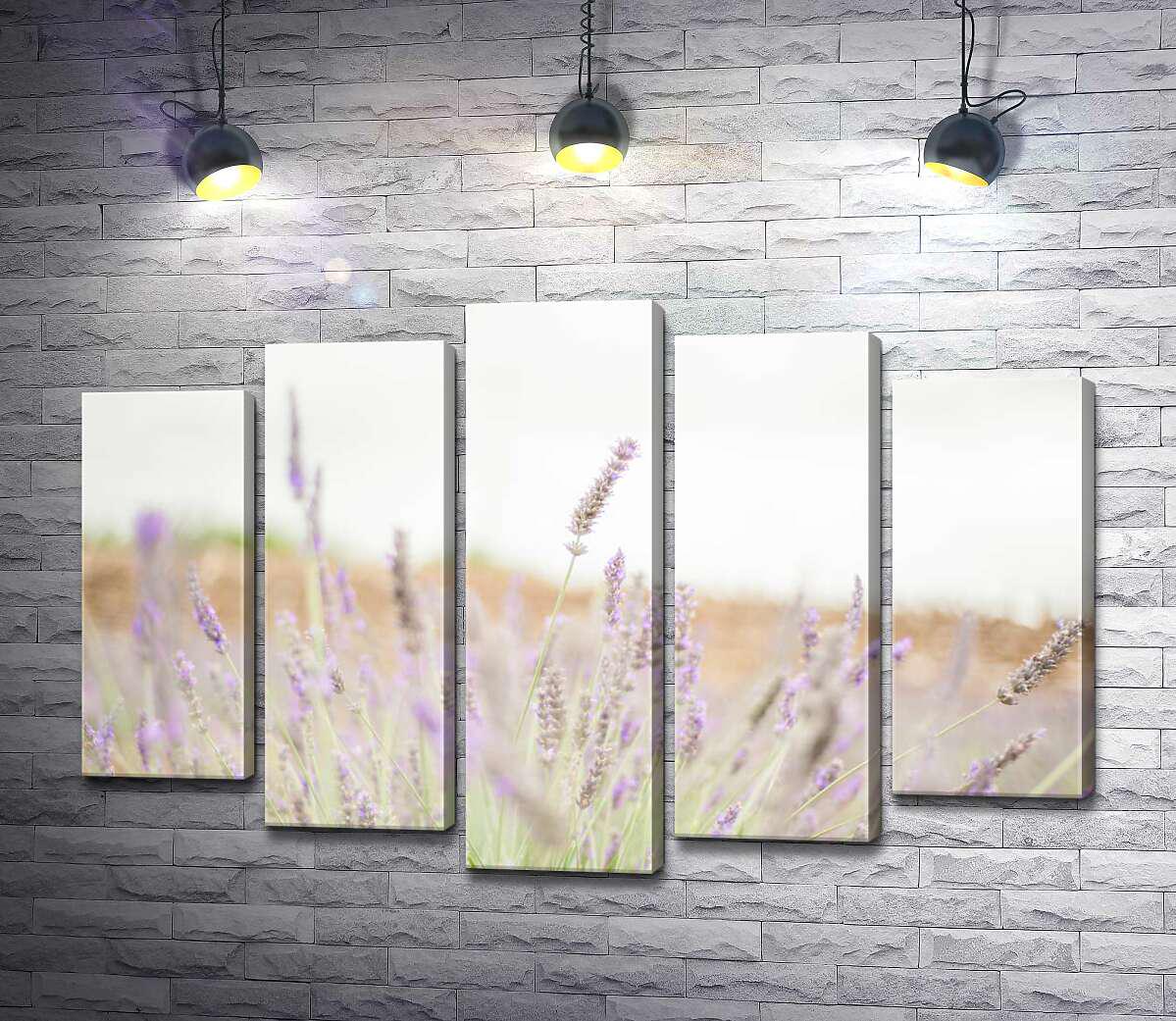 ᐉ Модульная картина ArtPoster Пастельный тон маленьких цветов лаванды ...