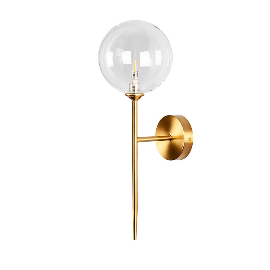 Светильник настенный шар Levistella 999W2502F-1 150 BRZ/CL плафон прозрачный Бронза