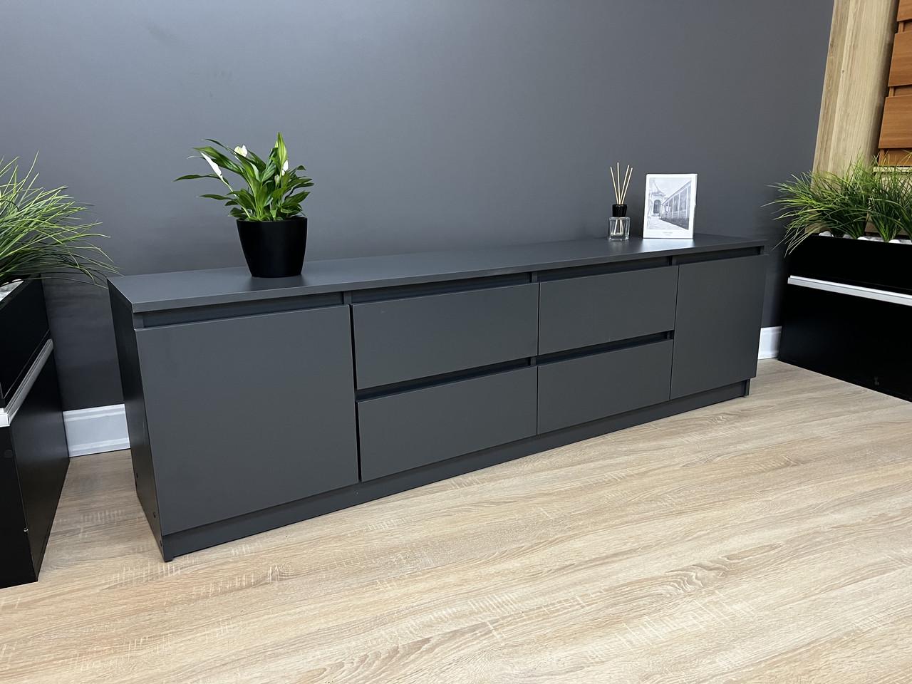 Тумба під ТБ Еверест 1804х510х370 мм Антрацит - фото 6 Тумба під ТБ Еверест 1804х510х370 мм Антрацит - фото 6