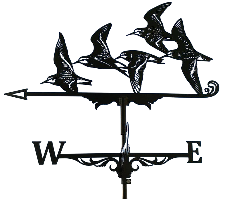 Флюгер на дах маленький Зграя птахів на альтанку/криницю/огорожу 65x55 см (1092359) Флюгер на дах маленький Зграя птахів на альтанку/криницю/огорожу 65x55 см (1092359)