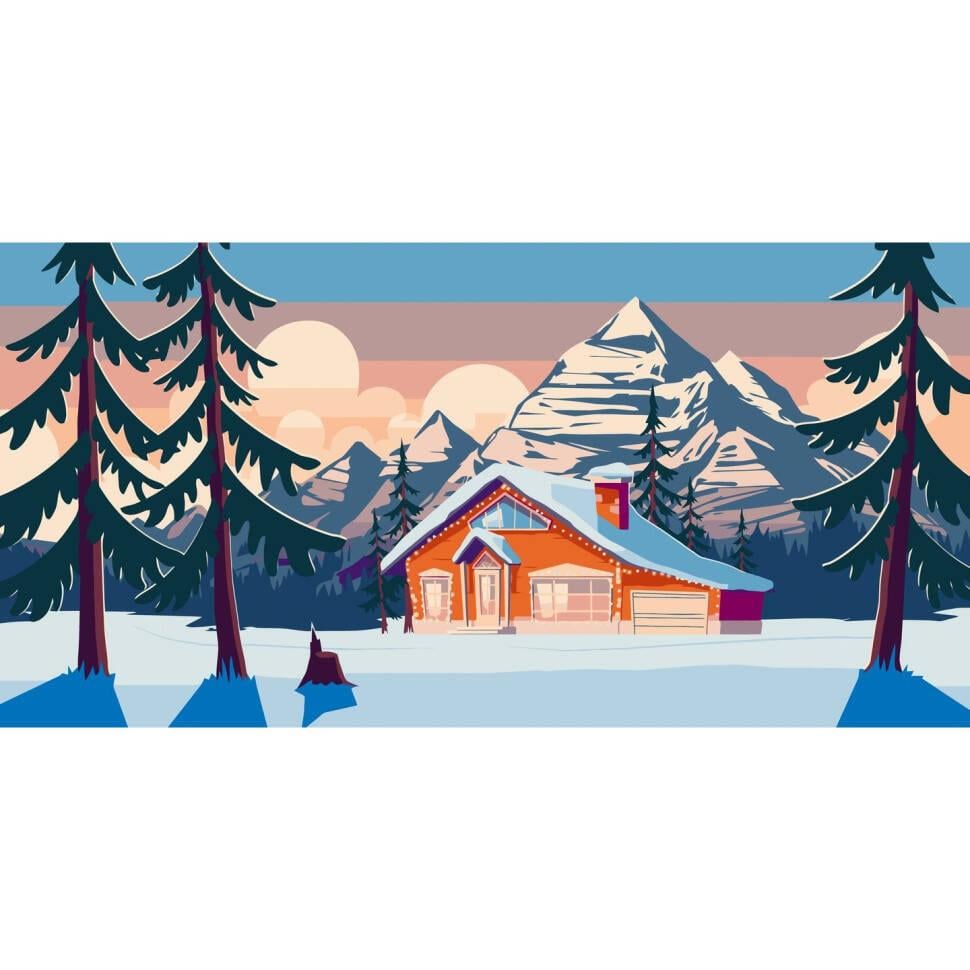 Картина по номерам ART CRAFT Домик в горах 40х80 см (2987253449)