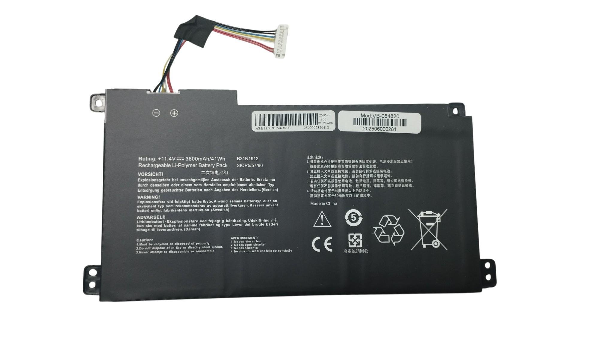 Аккумулятор для ноутбука Asus B31N1912 E410MA 11,4V 3600 mAh OEM Black Аккумулятор для ноутбука Asus B31N1912 E410MA 11,4V 3600 mAh OEM Black