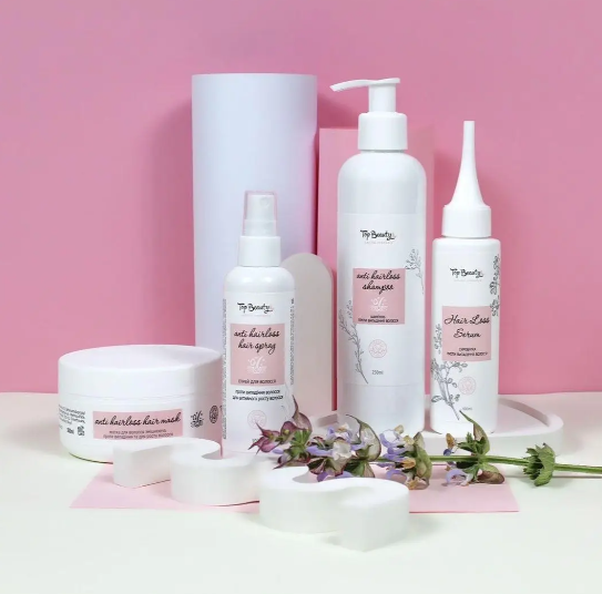 Набор против выпадения волос Top Beauty 4в1 шампунь/маска/сыворотка/спрей (1712729943)