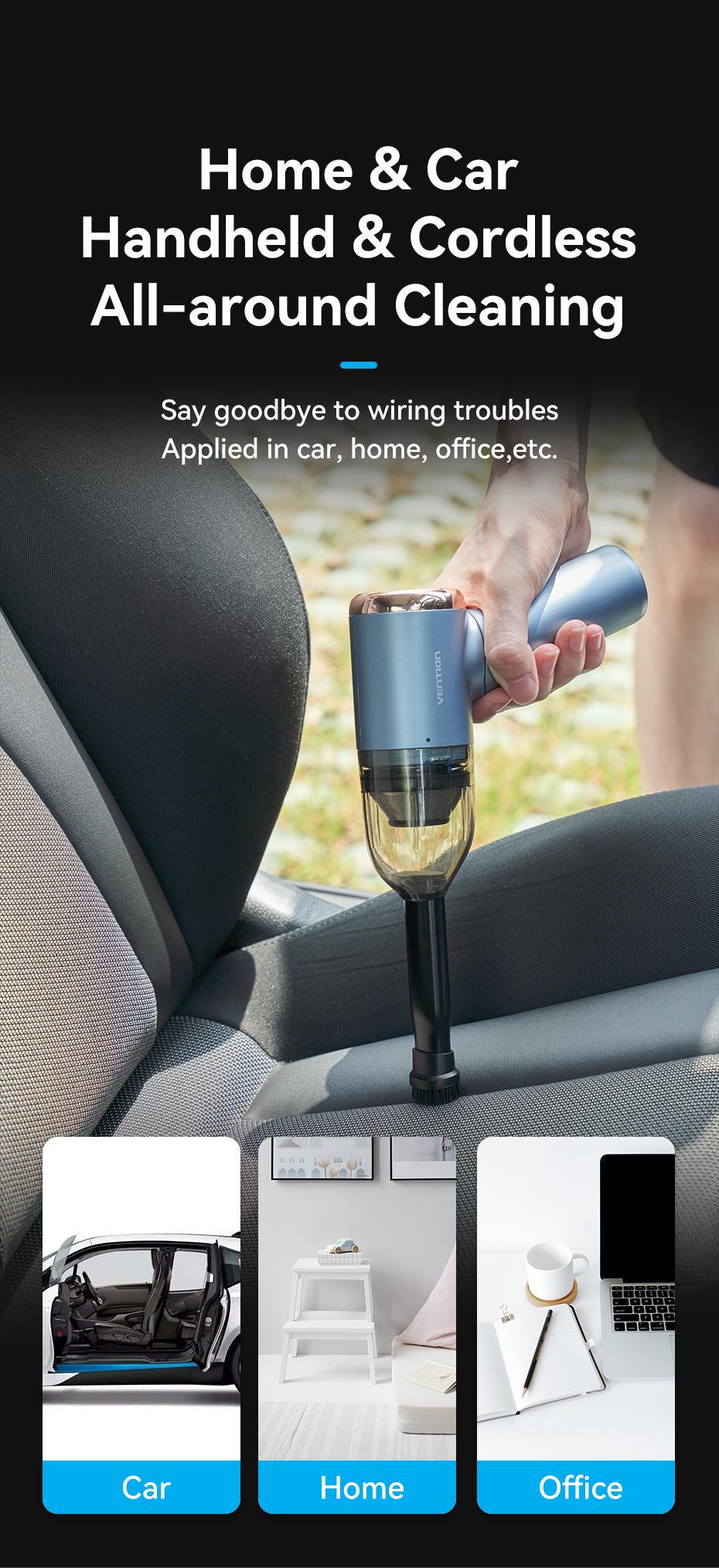 Автопилосос бездротовий Vention 70W 5000Pa Синій (KRAL0) - фото 3