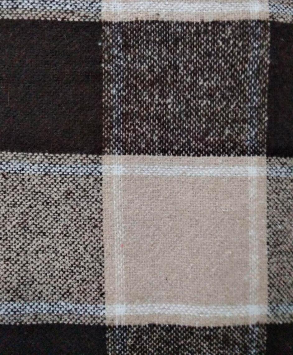 Плед вовняний Vladi Палермо 140х200 см П7 Білий/Бежевий/Коричневий (4213) - фото 2 Плед вовняний Vladi Палермо 140х200 см П7 Білий/Бежевий/Коричневий (4213) - фото 2