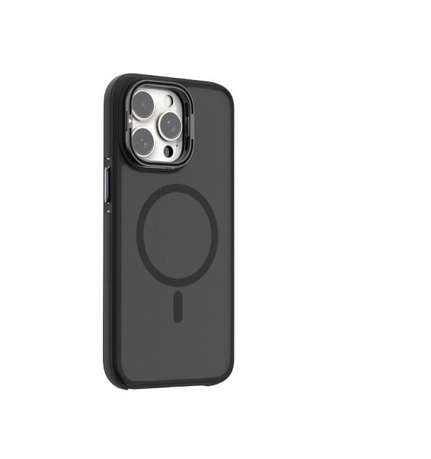 Чохол-накладка матовий Dual Color Camera Stand для iPhone 16 Pro Чорний