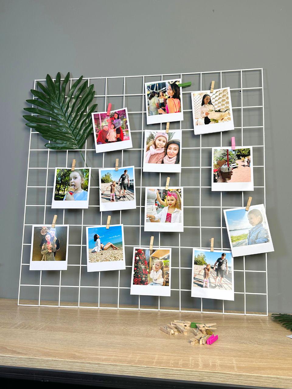 Панель-сітка для інтер'єру/фото/кошиків 60x60 см Білий (88363м)