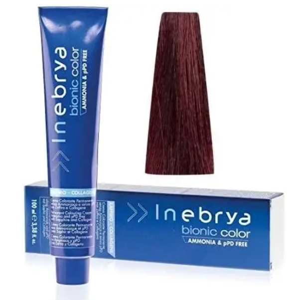 Крем-краска для волос INEBRYA Bionic Сolor стойкая без аммиака 100 мл 5/6 Светло-каштановый красный