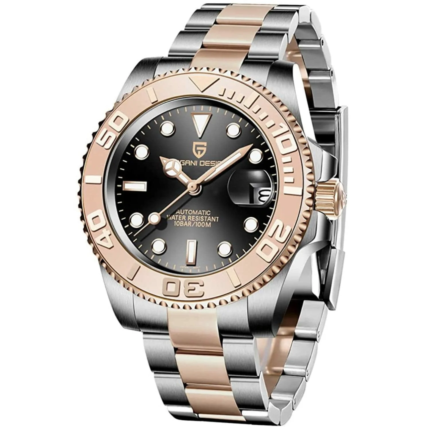 Годинник механічний Pagani Design PD-1651 водонепроникний з автопідзаводом Gold/Black (22818140) Годинник механічний Pagani Design PD-1651 водонепроникний з автопідзаводом Gold/Black (22818140)