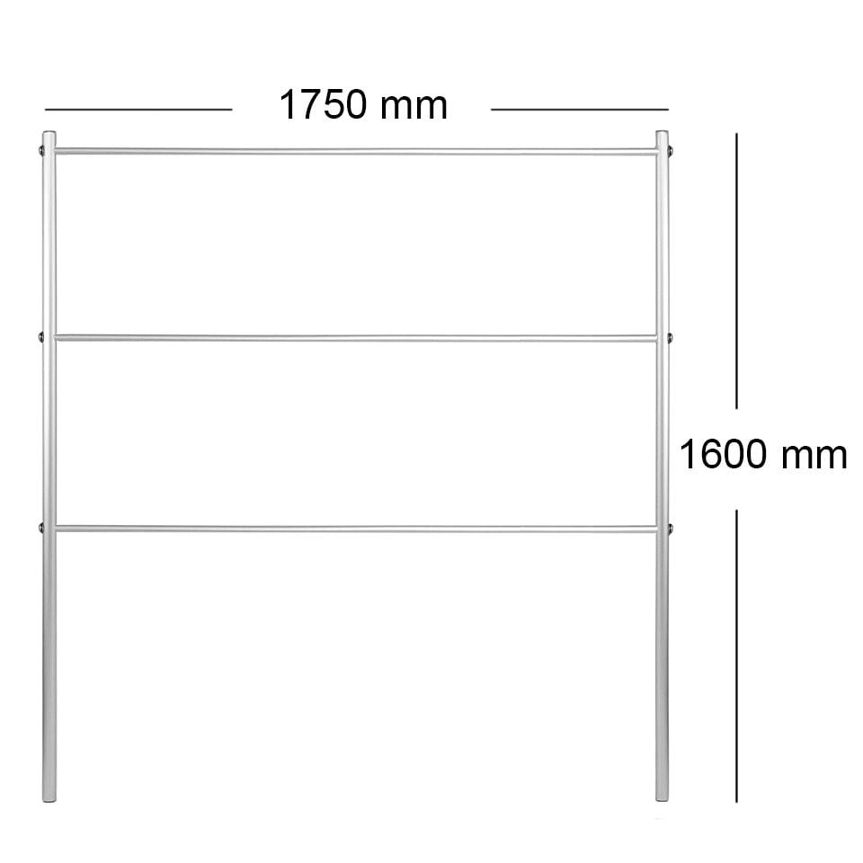 Опора для растений шпалера садовая 1600х1750 мм d 20 мм/d 12 мм (ШС-D20/D12-1600*1750) - фото 2