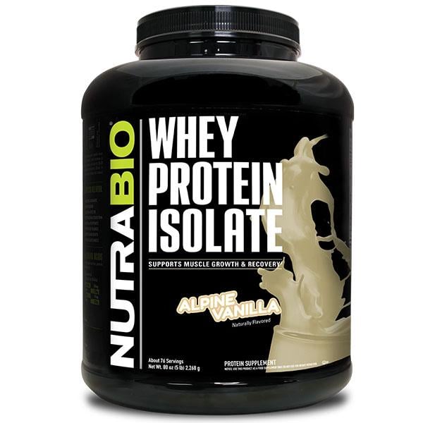 Протеин NutraBio Whey Protein Isolate 2268 г 76 порций Alpine Vanilla (000027239)