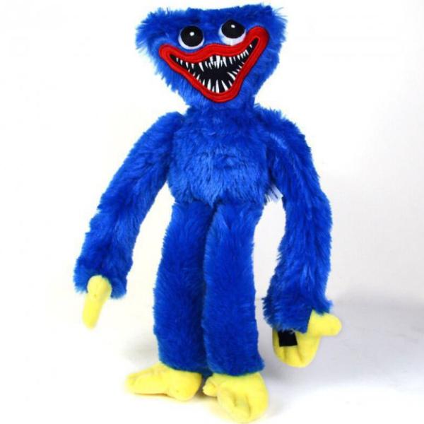 Мягкая игрушка Huggy Wuggy Masyasha с липучками на руках 40 см Синий