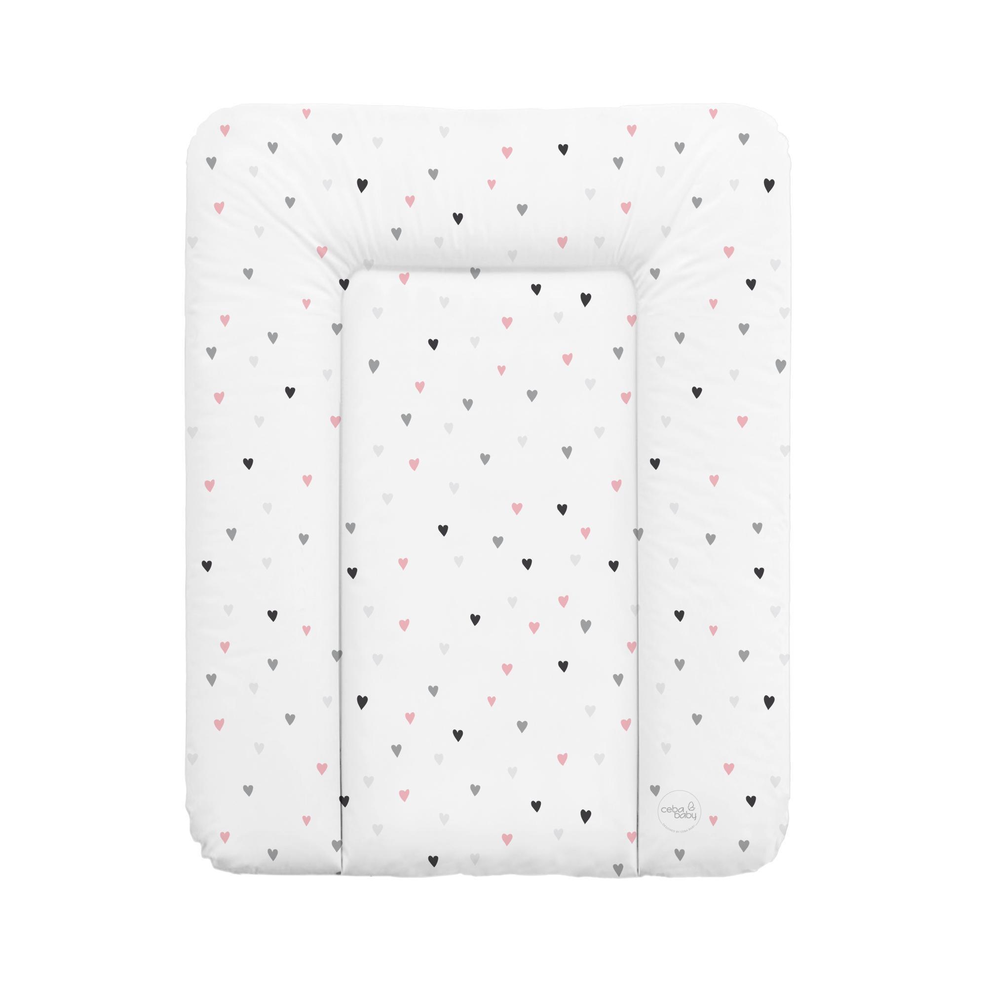 Матрас повивальный Cebababy Comfort Love Mood 50x70 см Белый