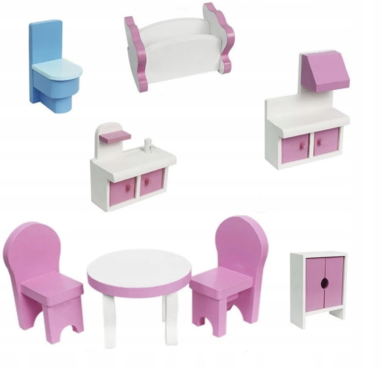 Кукольный домик деревянный PrincessDream с мебелью и террасой (2796178532) - фото 7 Кукольный домик деревянный PrincessDream с мебелью и террасой (2796178532) - фото 7