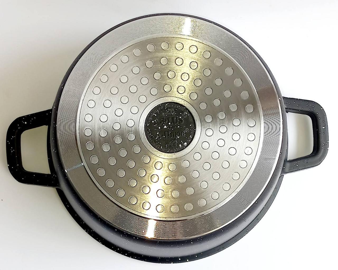 Кастрюля A-PLUS с антипригарным мраморным покрытием 1,8 л (1524) - фото 5 Кастрюля A-PLUS с антипригарным мраморным покрытием 1,8 л (1524) - фото 5