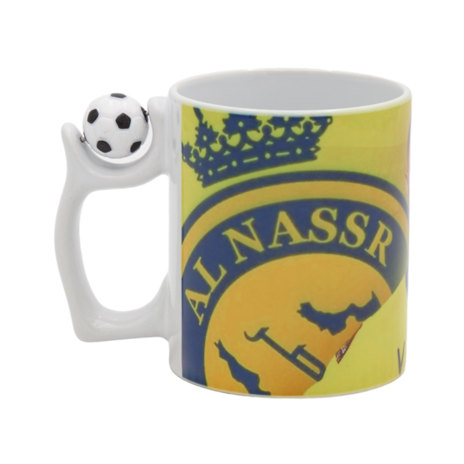 Чашка с принтом Ronaldo Al-Nassr с футбольным мячиком на ручке 330 мл (01_K1133041325)