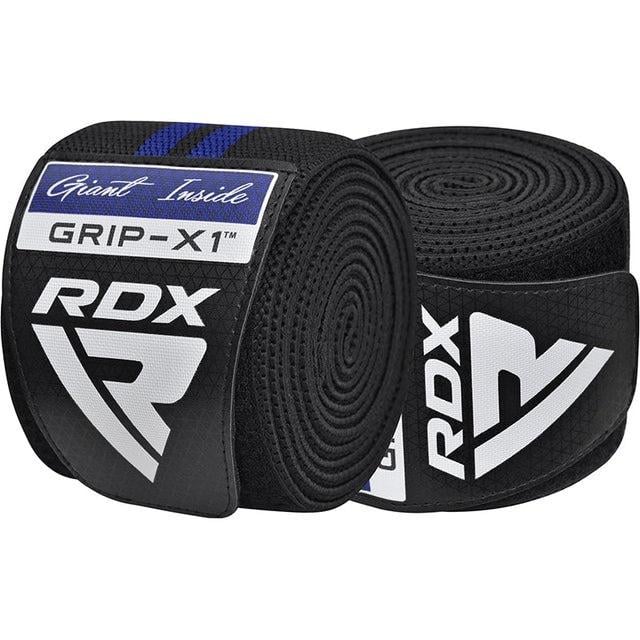 Бинти на коліна RDX GYM KNEE WRAP R11 Black/Blue (A-013184) - фото 5 Бинти на коліна RDX GYM KNEE WRAP R11 Black/Blue (A-013184) - фото 5