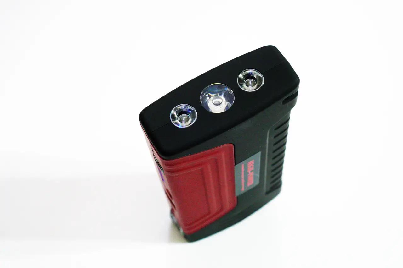 Зарядное устройство пусковое для машины Саг jump starter 4хUSB фонарик с компрессором повербанк 20000 mAh (2079257949) - фото 4