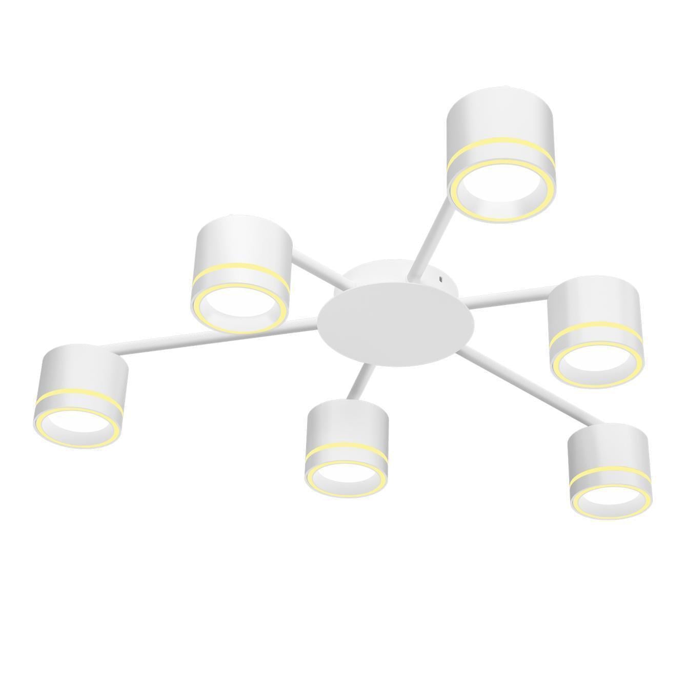 Світильник Videx VL-SPF21B-WP під лампу 6xGX53 накладний Білий (00000151225)