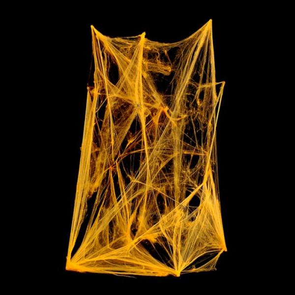 Декор для Хэлоуина Seta Паутина Оранжевый (11-342RD)