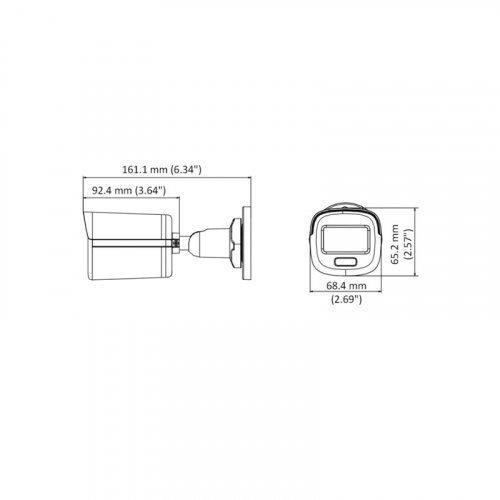 Камера видеонаблюдения Hikvision ColorVu Fixed Mini Bullet Turbo HD 2Мп DS-2CE10DF3T-F (3.6) - фото 4