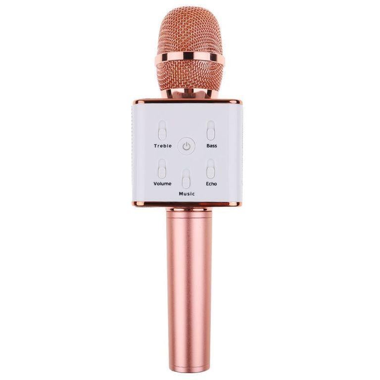 Мікрофон бездротовий Q7 Pink gold (iz00565)