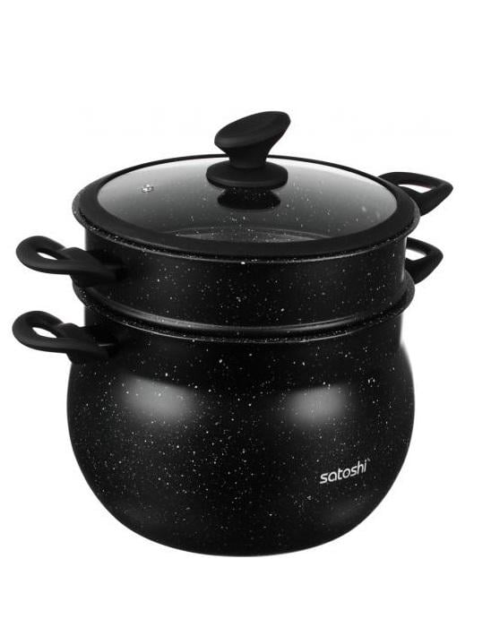 Каструля з пароваркою індукційне дно 846-550 5,5 л 22,5х18 см/22,5х8,5 см