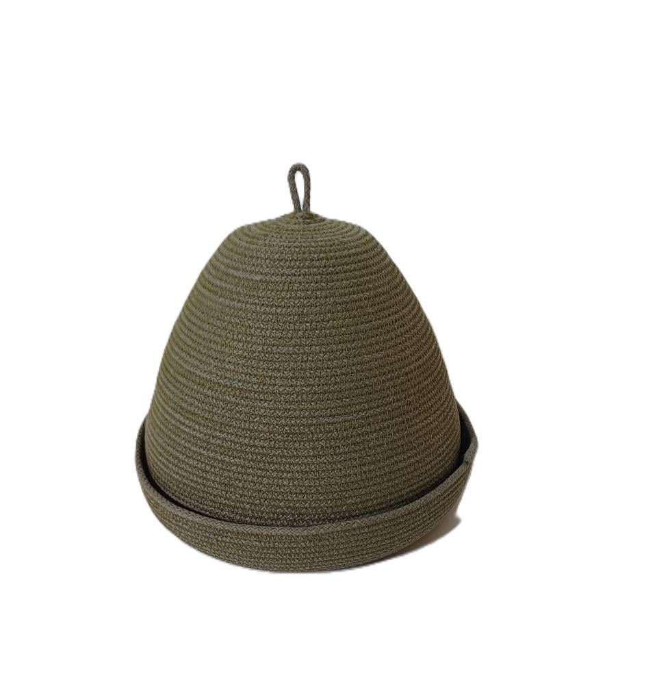 Хлебница с крышкой Decord круглая из хлопкового шнура ручной работы в 25 см Хаки (DC001127) Хлебница с крышкой Decord круглая из хлопкового шнура ручной работы в 25 см Хаки (DC001127)