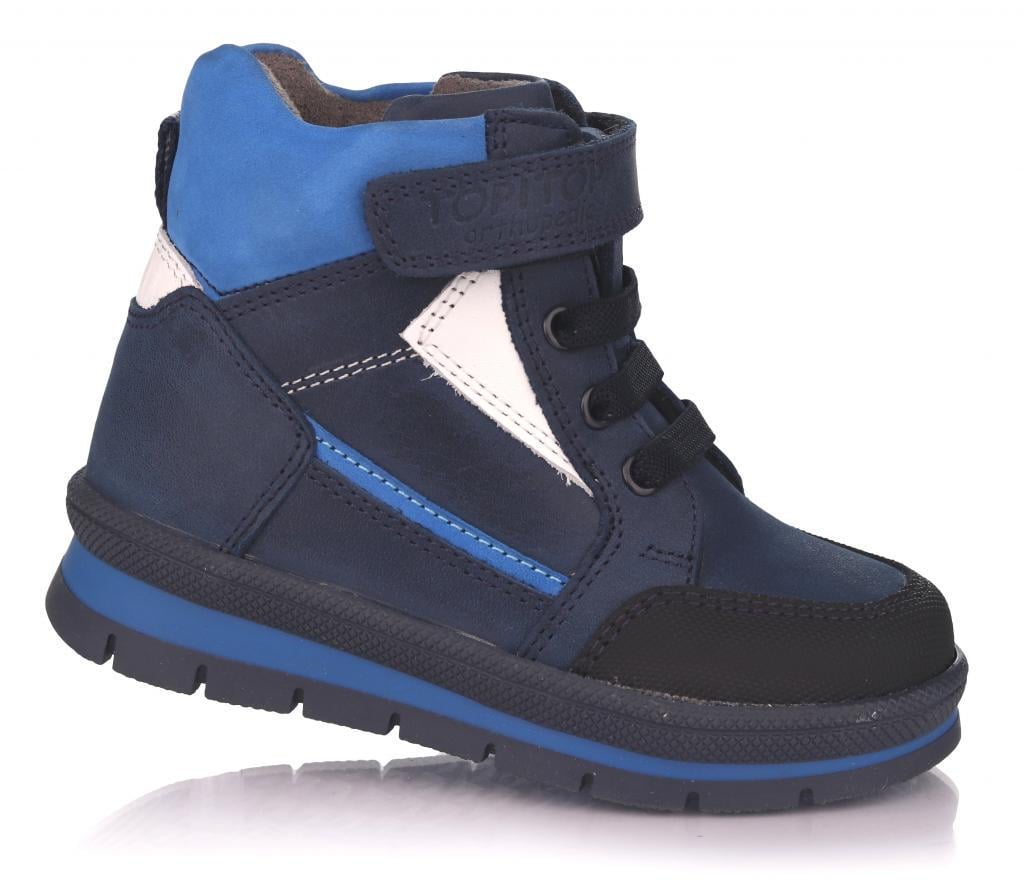 Кожаные ботинки для детей Topitop 0258 р. 22 Синий Кожаные ботинки для детей Topitop 0258 р. 22 Синий
