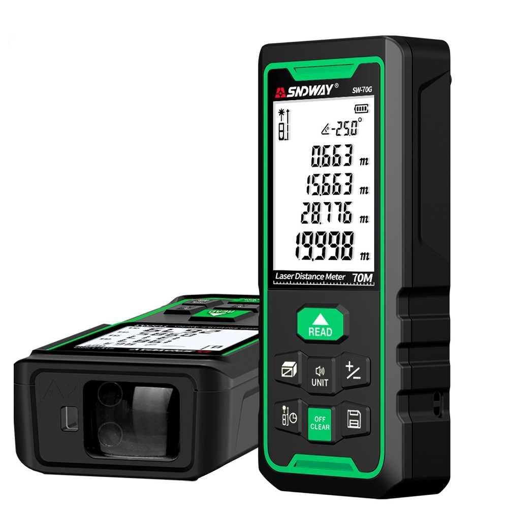 Лазерний далекомір Sndway SW-70G на 70 м Зелений - фото 2