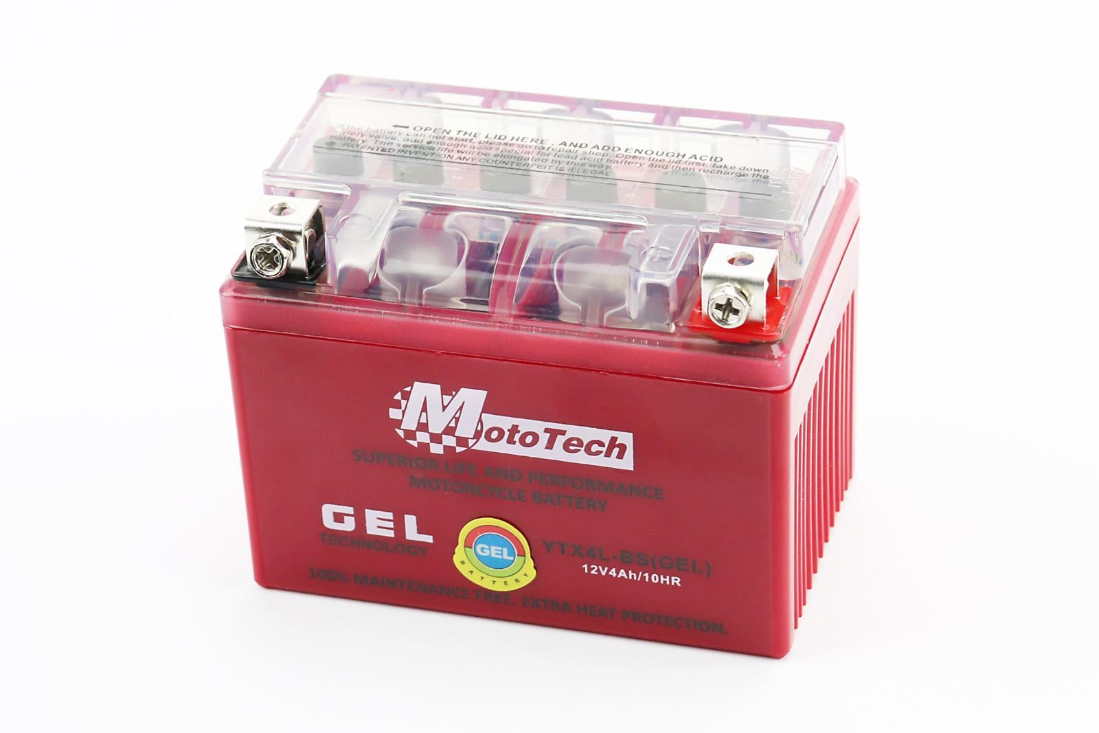 Акумулятор 12V 4Ah YTX4L-BS GEL 113x70x85 мм (348010)