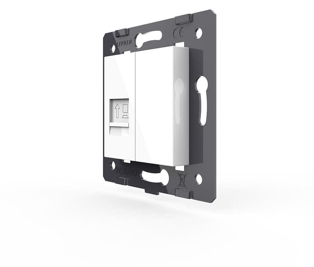 Розетка комп’ютерна LIVOLO RJ-45 настінна дизайнерська Білий (VL-FCCP/FCMB-2WP) Розетка комп’ютерна LIVOLO RJ-45 настінна дизайнерська Білий (VL-FCCP/FCMB-2WP)