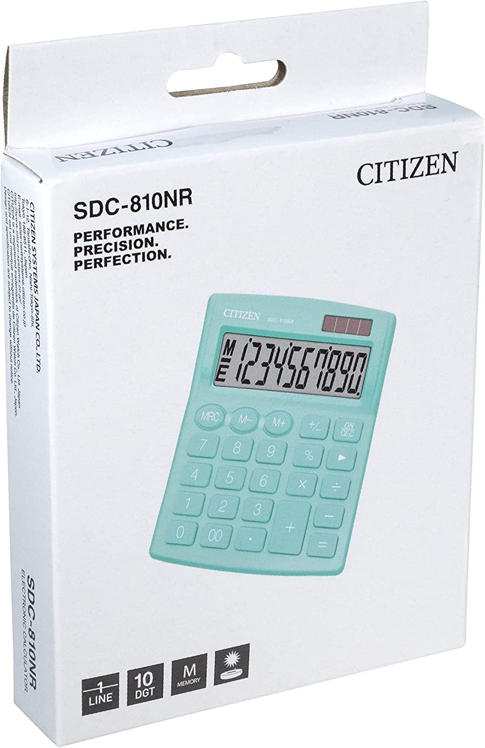 Калькулятор Citizen 10 розрядів Зелений (SDC-810NRGNE-green) - фото 4