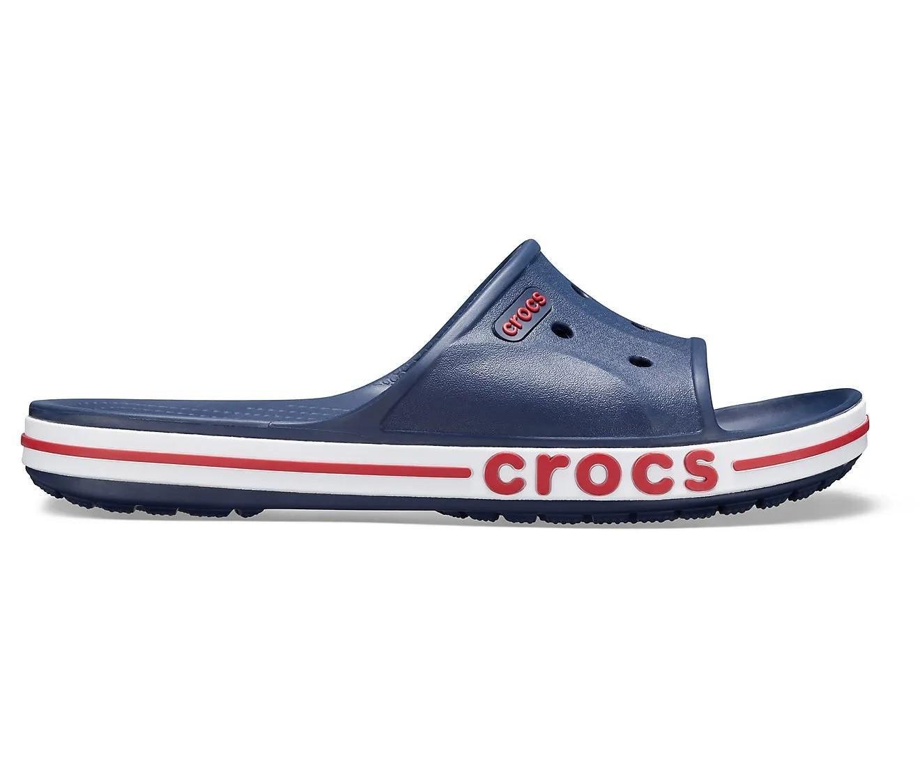 Шлепанцы Crocs Bayaband Slide M12 р. 45 29,5 см Navy/Pepper (2053924) - фото 3 Шлепанцы Crocs Bayaband Slide M12 р. 45 29,5 см Navy/Pepper (2053924) - фото 3
