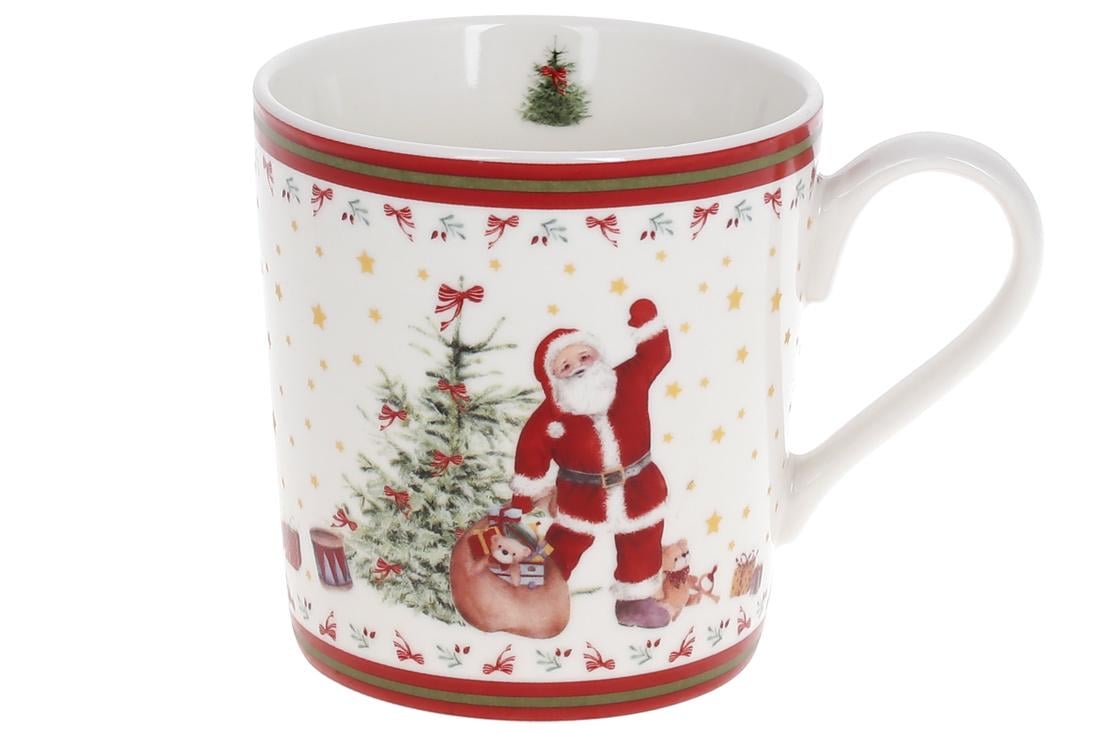 Кружка фарфоровая BonaDi Санта с подарками 350 мл (838-333)