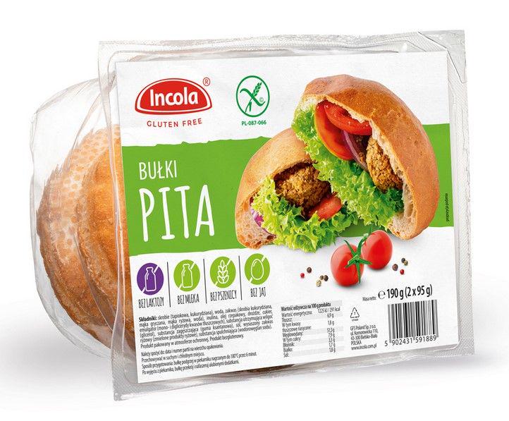 Булочка піта без глютену INCOLA Pita веганська 190 г