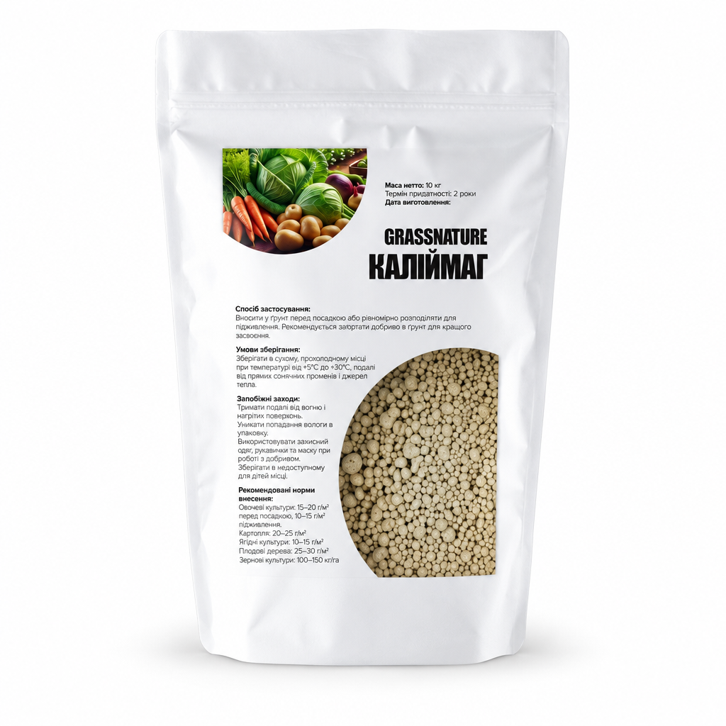 Добриво калійно-магнієве GrassNature Каліймаг калімагнезія 10 кг (38470692) Добриво калійно-магнієве GrassNature Каліймаг калімагнезія 10 кг (38470692)