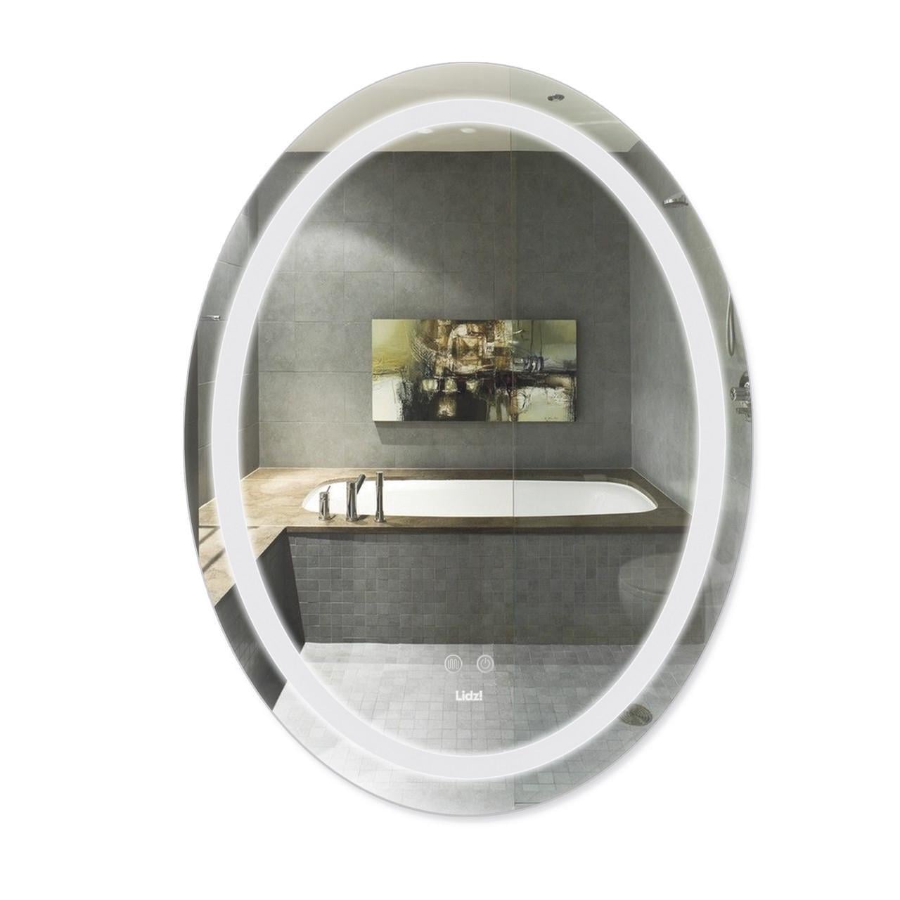 Зеркало для ванной комнаты Lidz Vida LED-подсветка Touch/антизапотевание/димер/регулировка яркости 700х500 мм (LD78LF5070)
