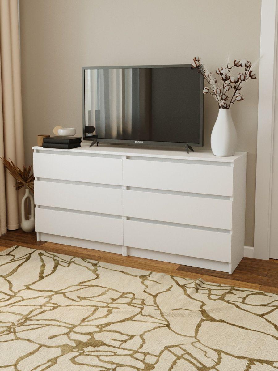 Комод Furnigrade КМ-1 700х350х680 Белый - фото 7