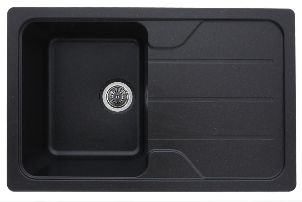 Мойка для кухни Platinum Verona 7850 матова Черный Мойка для кухни Platinum Verona 7850 матова Черный